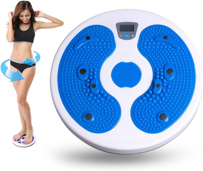 KYTO Waist Twister Disc – Core Trainer Board with Digital Counter, Ab Workout Equipment with 360° Rotation, Non-Slip Foot Massage Design for Home, Office Fitness - Image 1